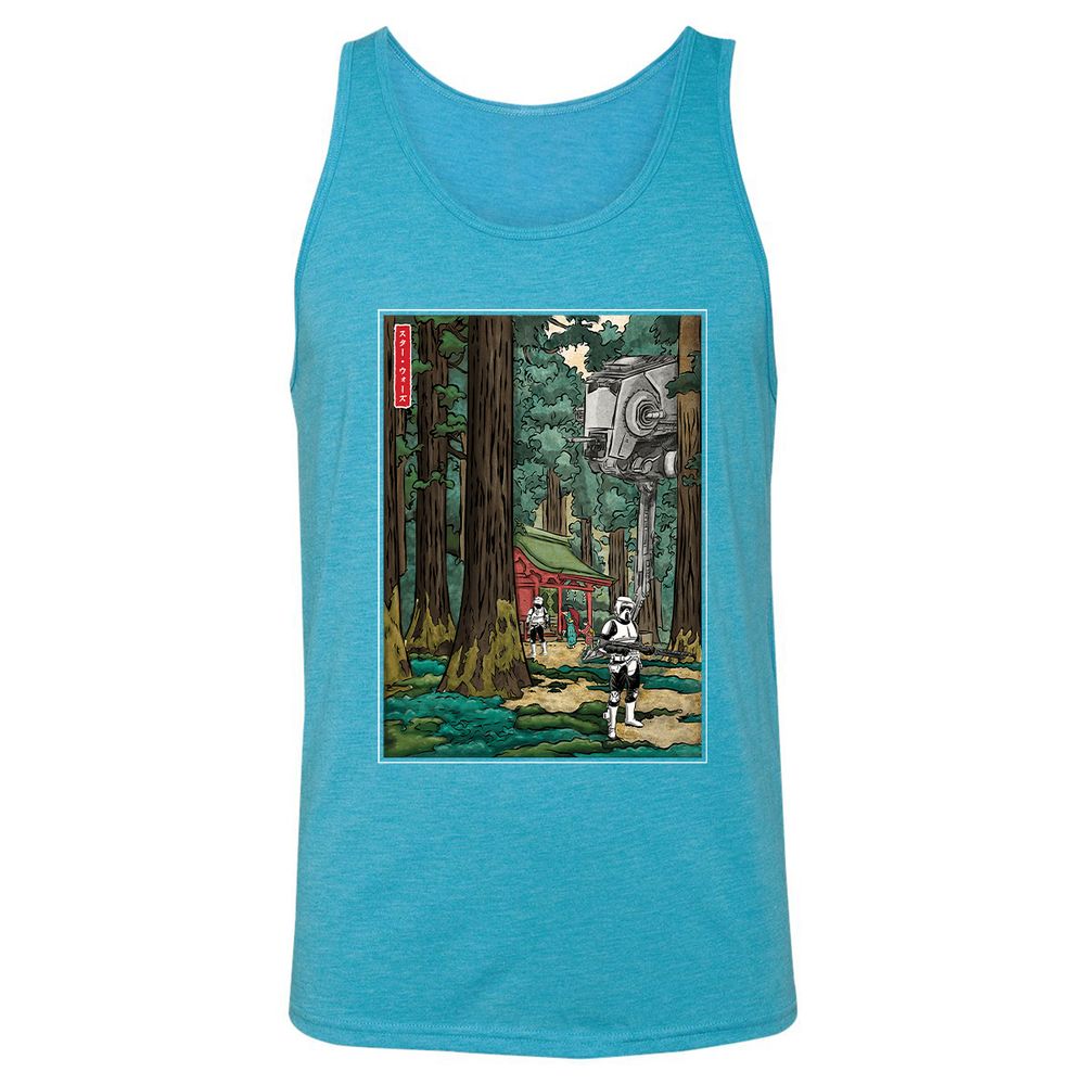 Unisex Jersey Tank - 3LL9RUNS - Aqua Triblend - 3