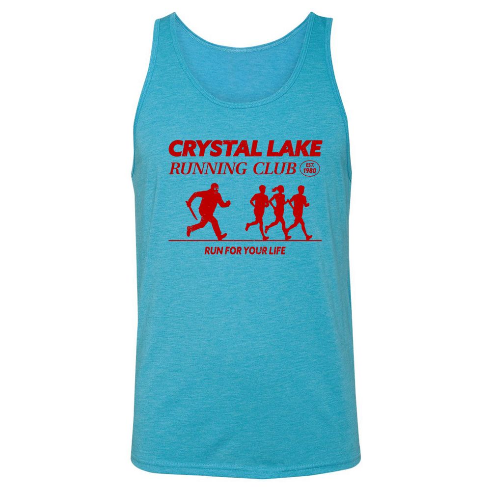Unisex Jersey Tank - D46C8QW6 - Aqua Triblend - 3