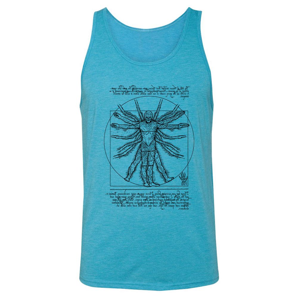 Unisex Jersey Tank - KPHFGYJK - Aqua Triblend - 3