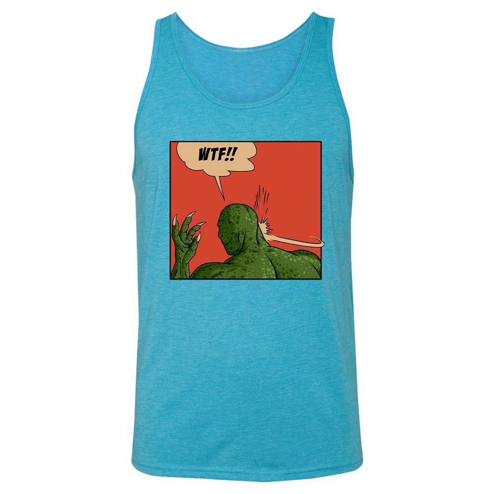 Unisex Jersey Tank - BYU6HHMU - Aqua Triblend - 3
