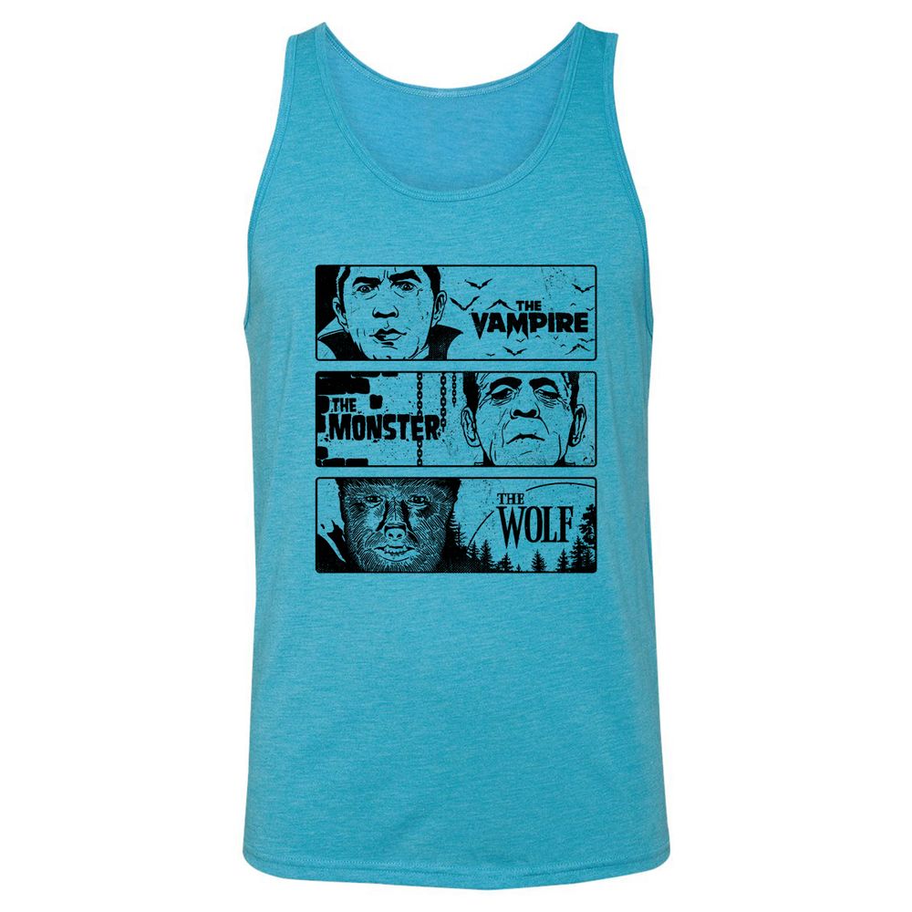 Unisex Jersey Tank - JCJR3U3X - Aqua Triblend - 3