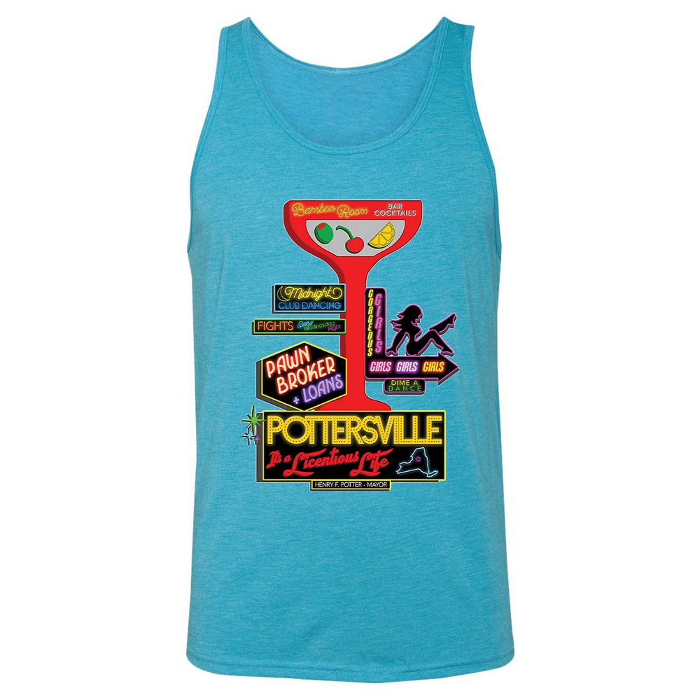Unisex Jersey Tank - AHAQE46V - Aqua Triblend - 3