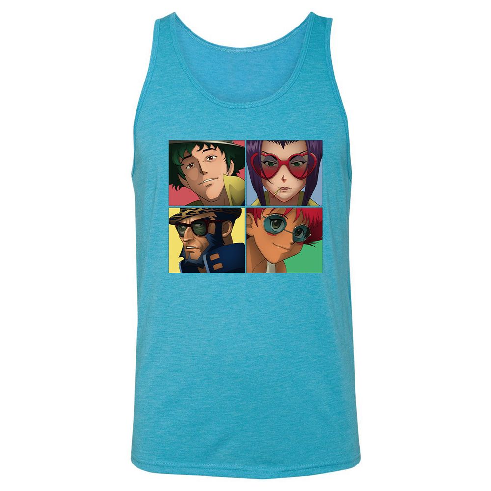 Unisex Jersey Tank - TJ1DN88W - Aqua Triblend - 3
