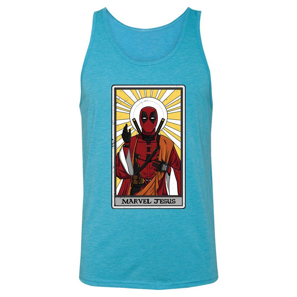 Unisex Jersey Tank - G8XW5LZY - Aqua Triblend - 3