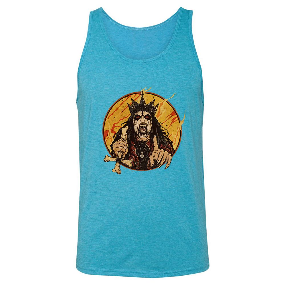 Unisex Jersey Tank - WT4JFBR8 - Aqua Triblend - 3