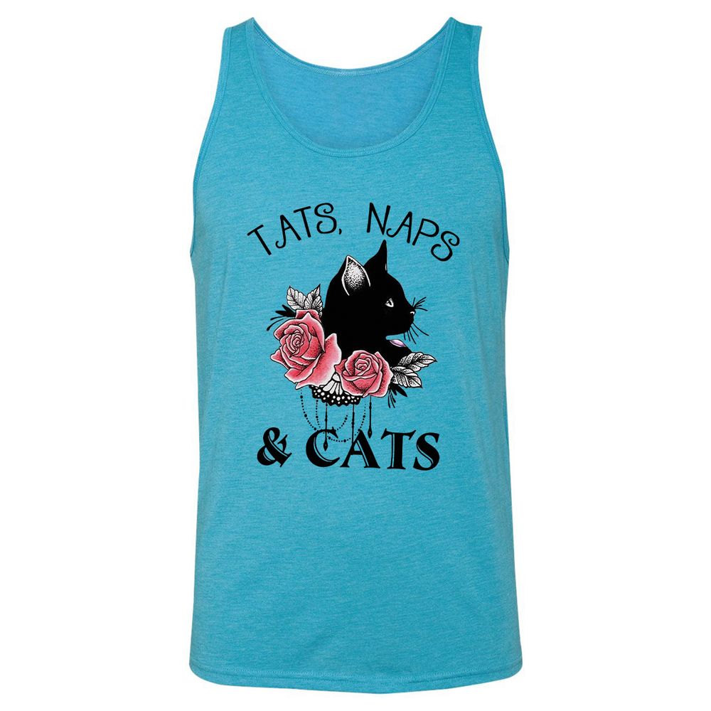 Unisex Jersey Tank - 3C7HAXSN - Aqua Triblend - 3