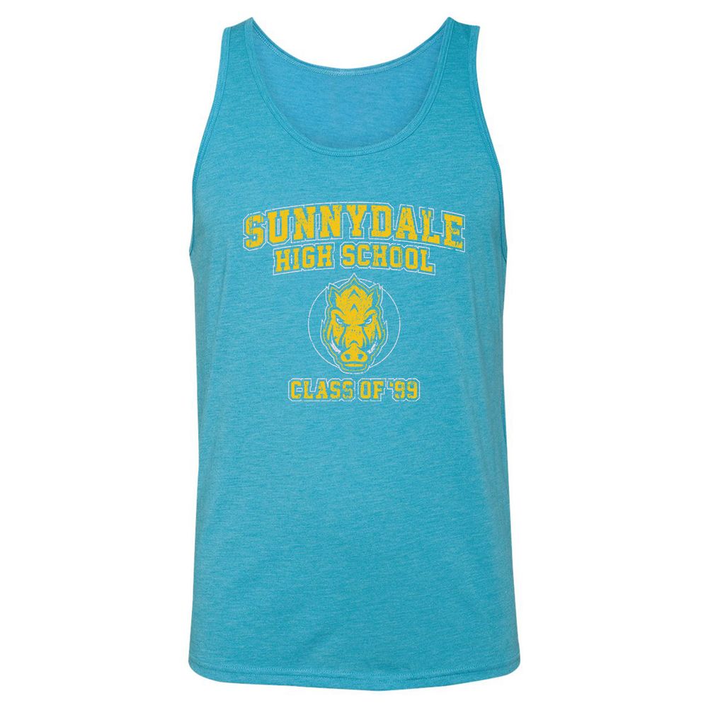 Unisex Jersey Tank - D4W7PXPA - Aqua Triblend - 3