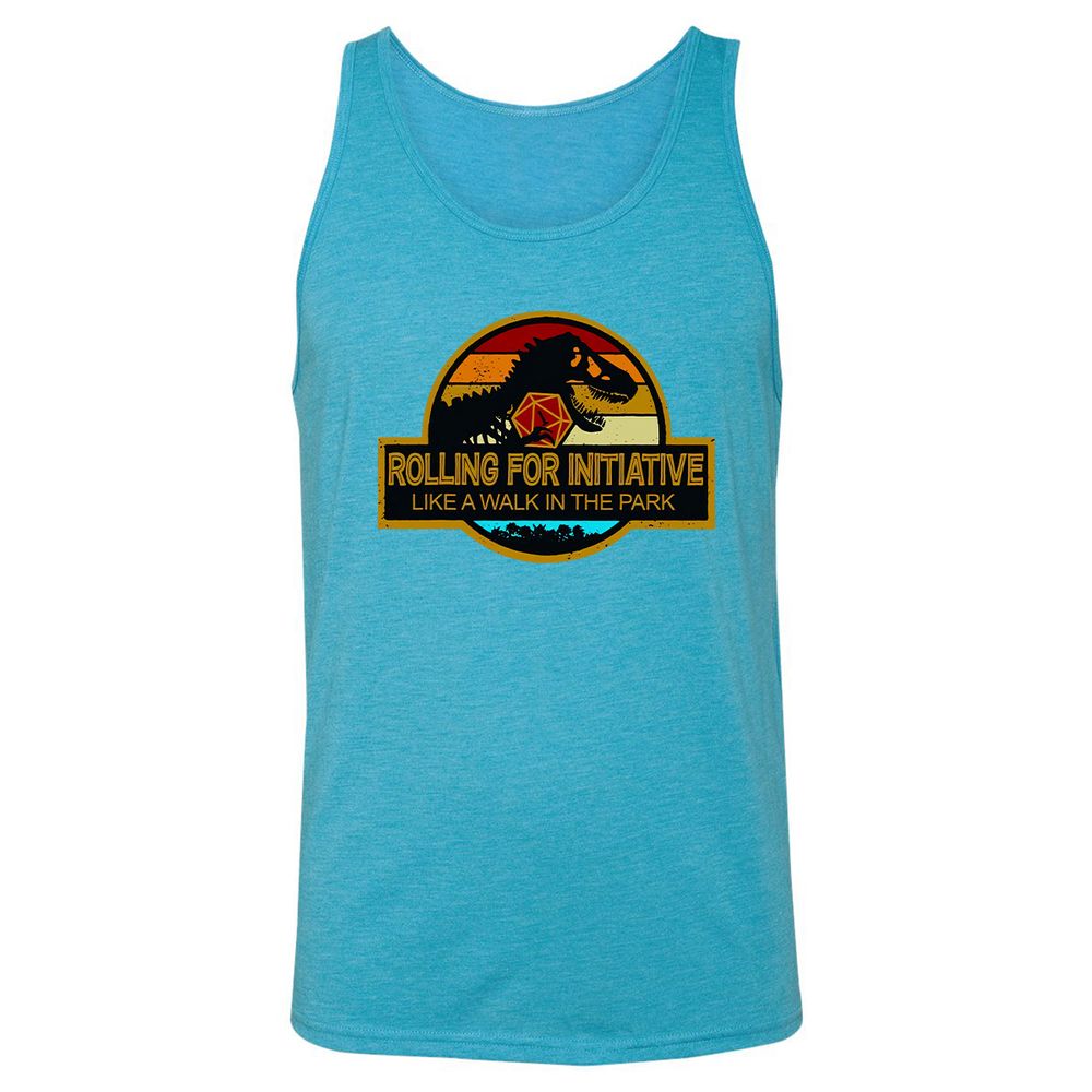 Unisex Jersey Tank - NLM3V6E4 - Aqua Triblend - 3
