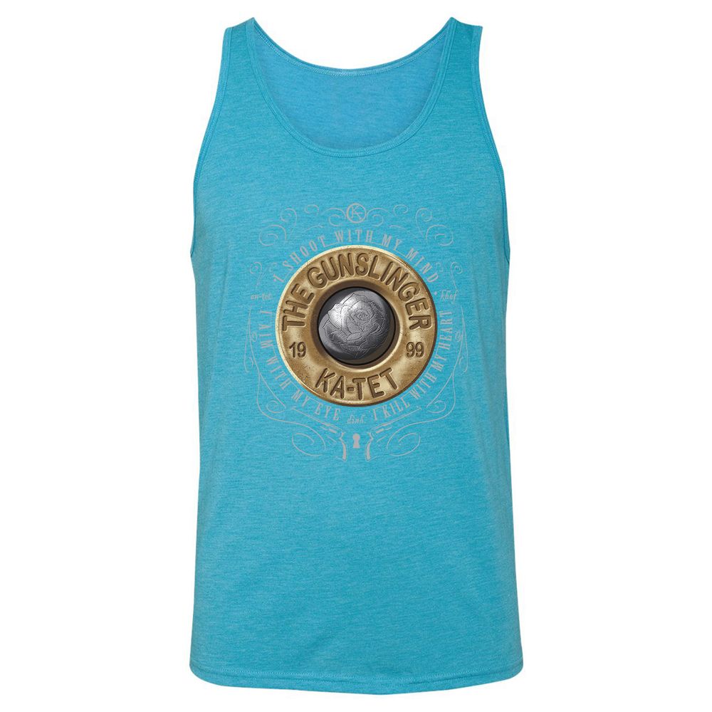 Unisex Jersey Tank - 1ST4ZXBJ - Aqua Triblend - 3