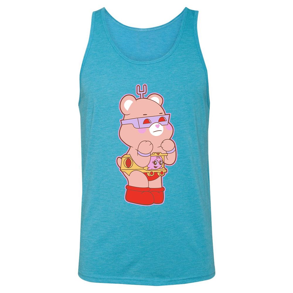 Unisex Jersey Tank - FZFT82QA - Aqua Triblend - 3