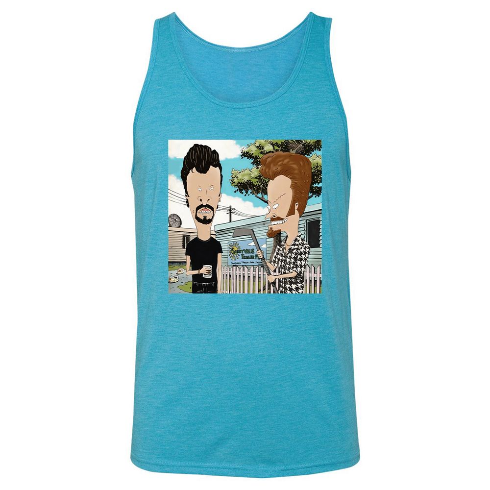Unisex Jersey Tank - F8Y3M333 - Aqua Triblend - 3