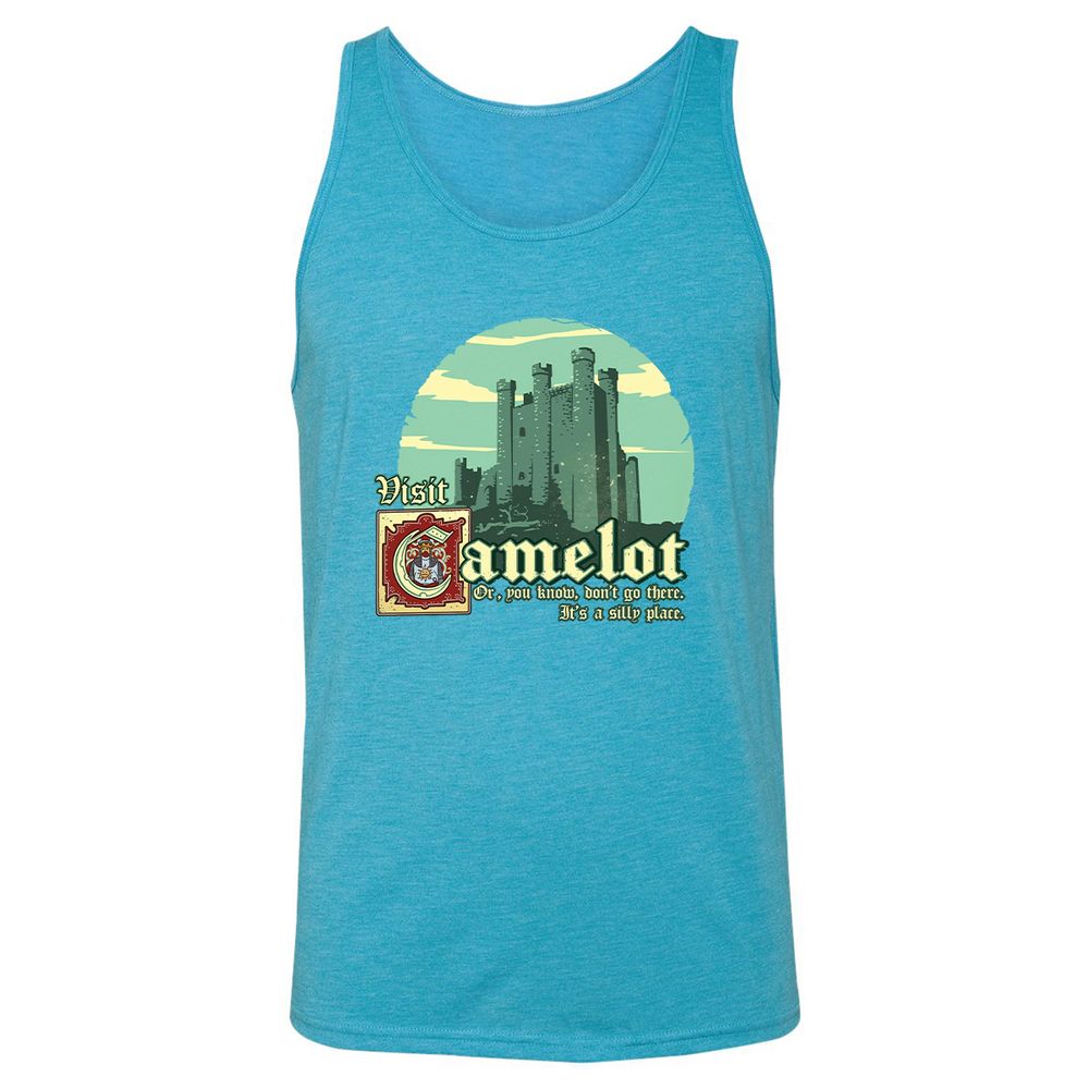 Unisex Jersey Tank - QYCUNUMM - Aqua Triblend - 3