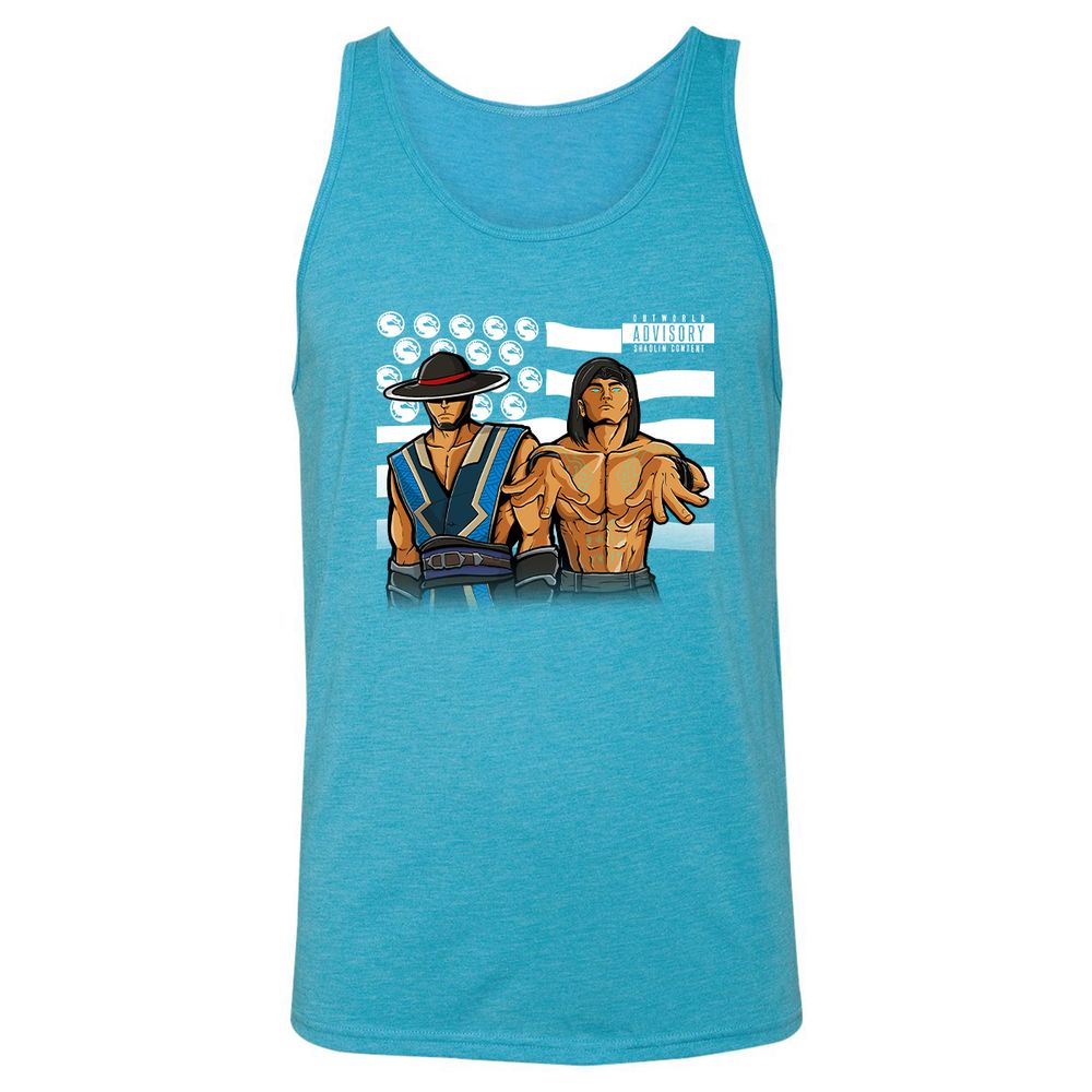 Unisex Jersey Tank - K75R4KPG - Aqua Triblend - 3