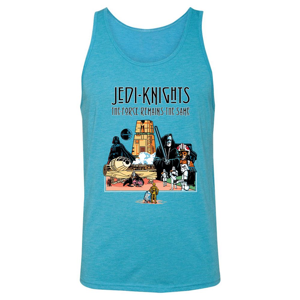Unisex Jersey Tank - BAZNYGH8 - Aqua Triblend - 3