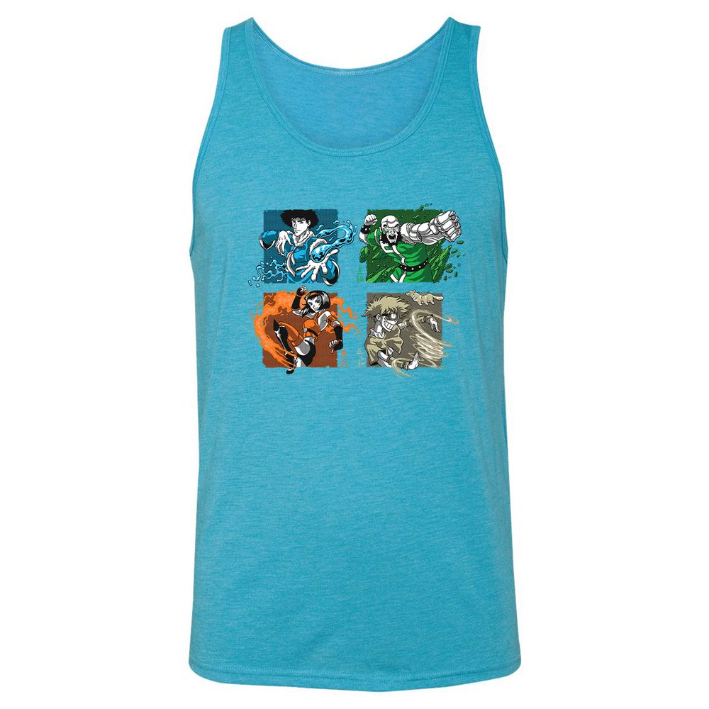 Unisex Jersey Tank - 96LFB2C3 - Aqua Triblend - 3