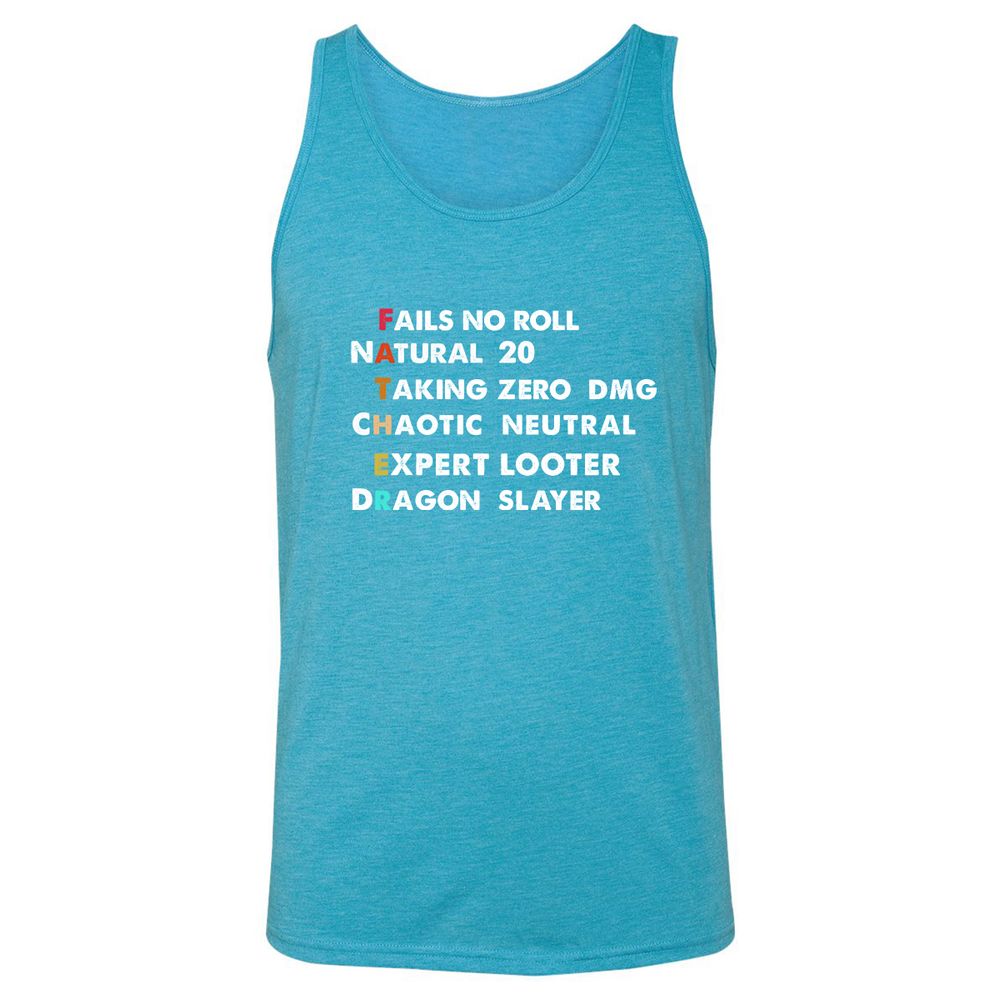 Unisex Jersey Tank - TQCLHA3X - Aqua Triblend - 3
