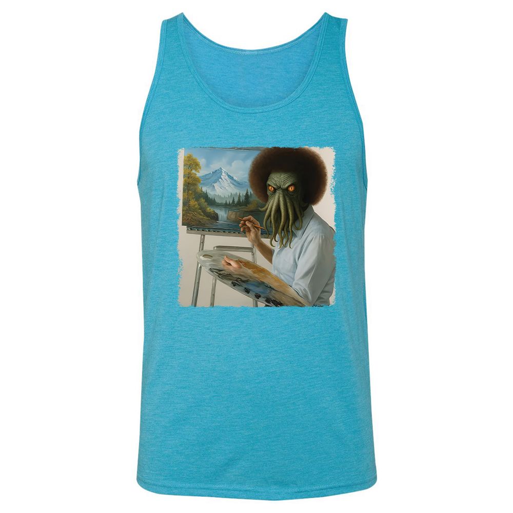 Unisex Jersey Tank - BER4WHYU - Aqua Triblend - 3