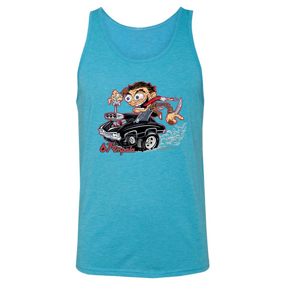 Unisex Jersey Tank - DVKAE19T - Aqua Triblend - 3