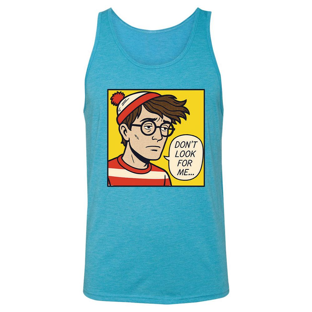 Unisex Jersey Tank - 8ZHQF3KK - Aqua Triblend - 3