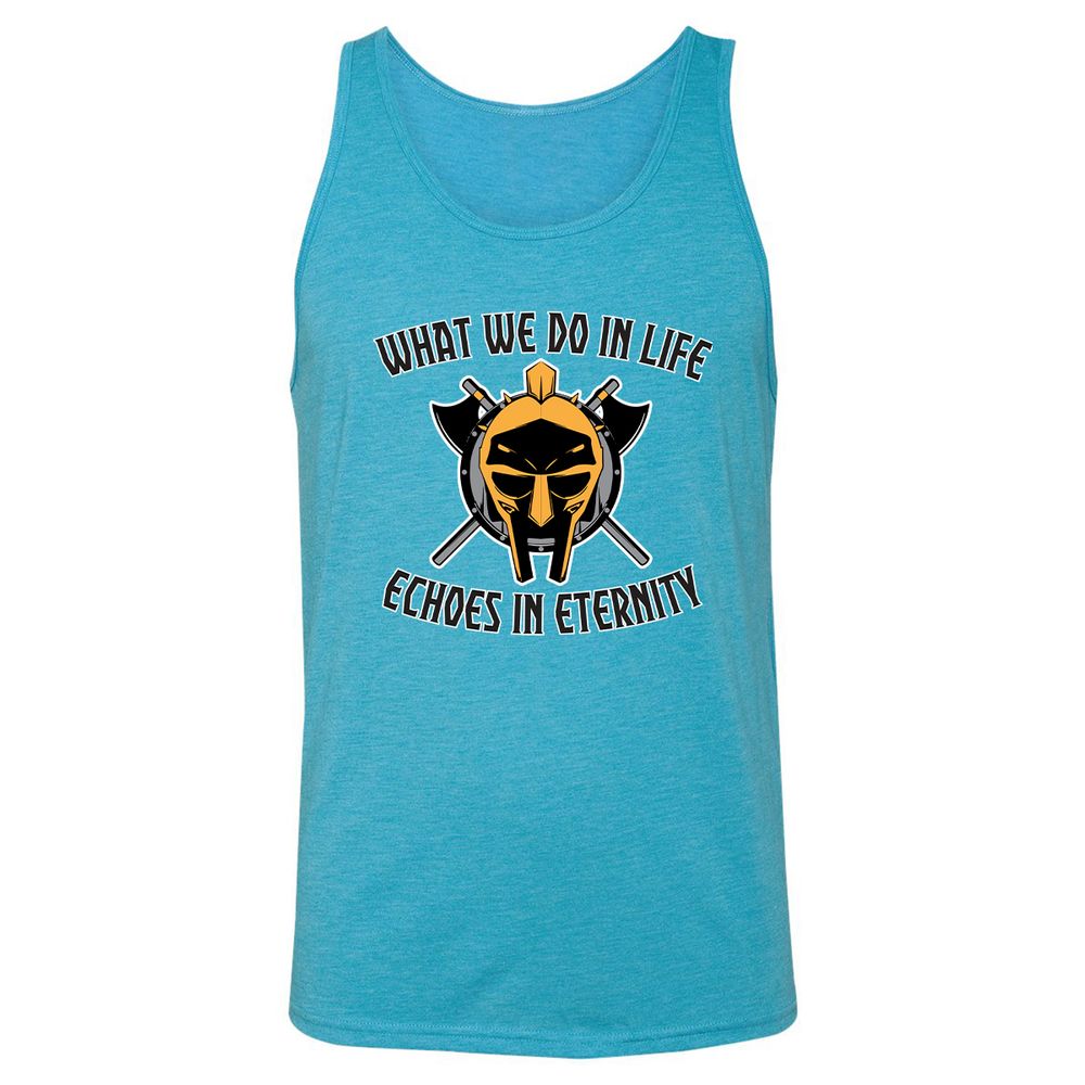 Unisex Jersey Tank - 1V5J5ZPM - Aqua Triblend - 3