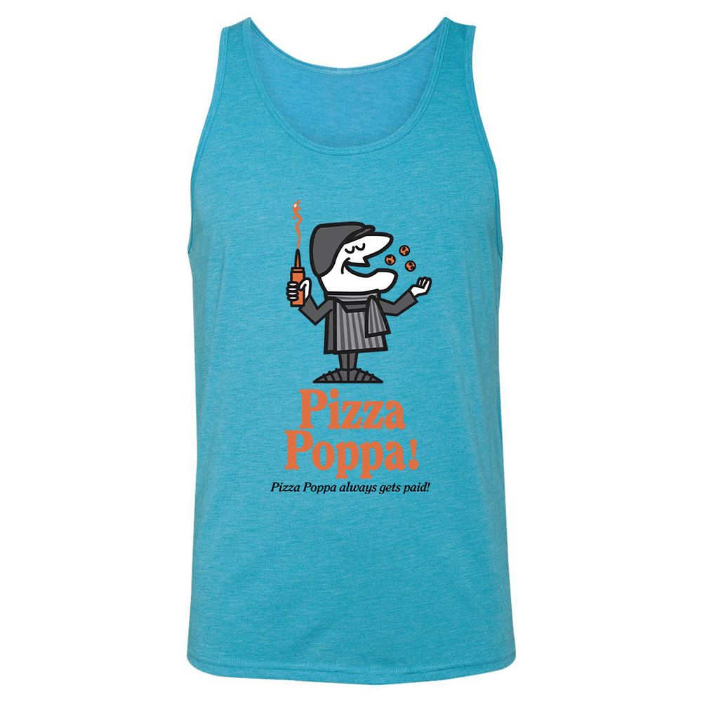 Unisex Jersey Tank - 27DTMKNL - Aqua Triblend - 3
