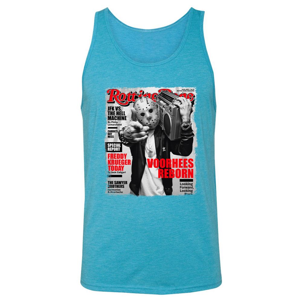 Unisex Jersey Tank - 4JMK4WAE - Aqua Triblend - 3