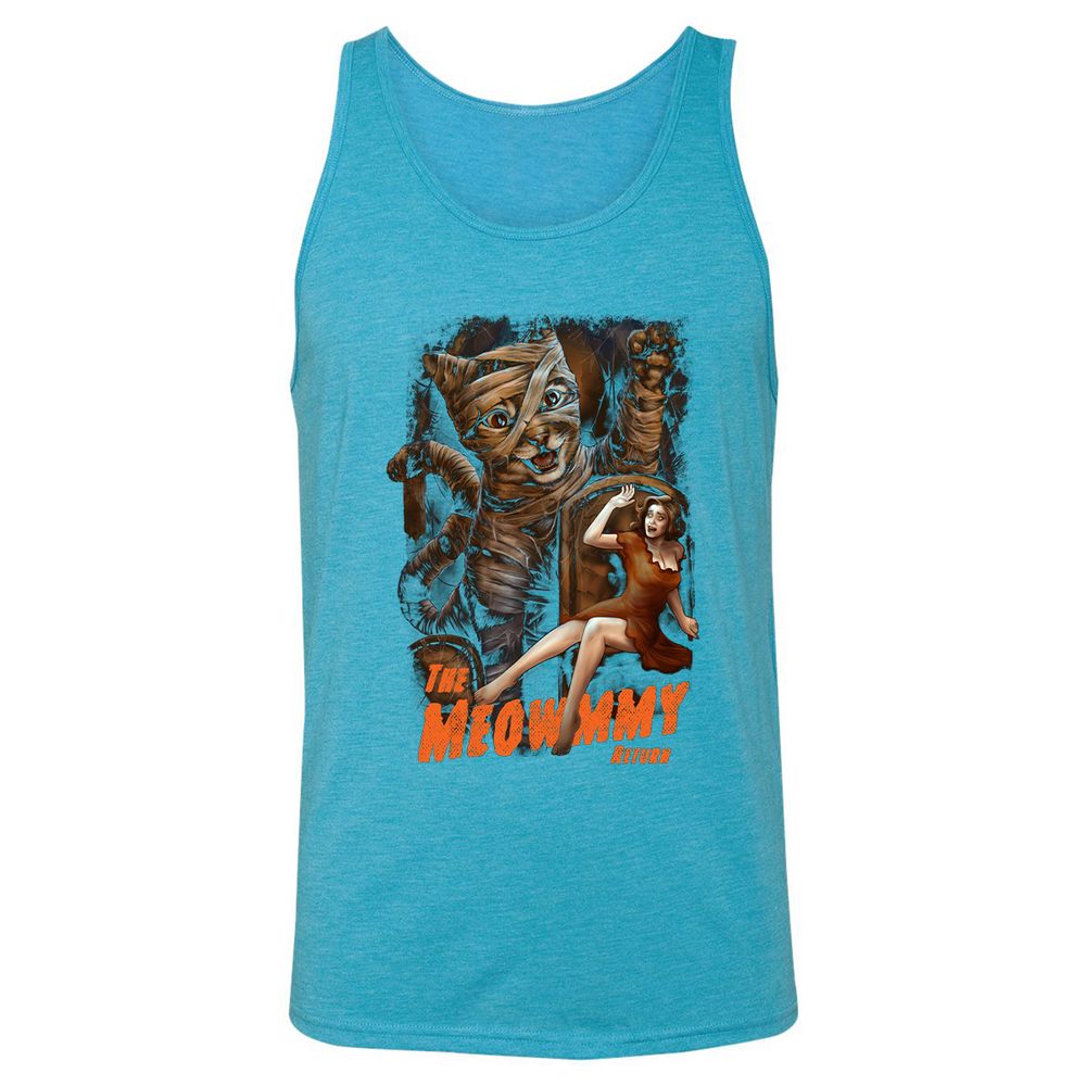 Unisex Jersey Tank - AUVZ3BBL - Aqua Triblend - 3