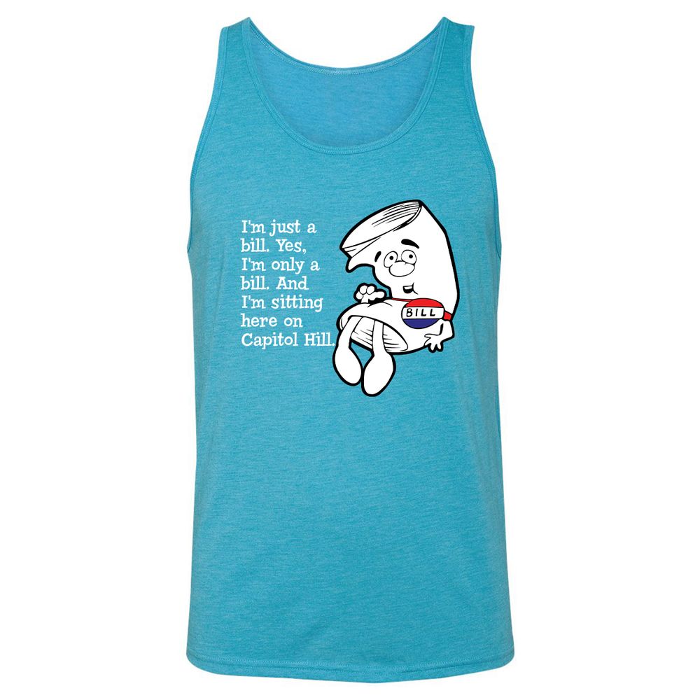 Unisex Jersey Tank - 4D8UBMSG - Aqua Triblend - 3