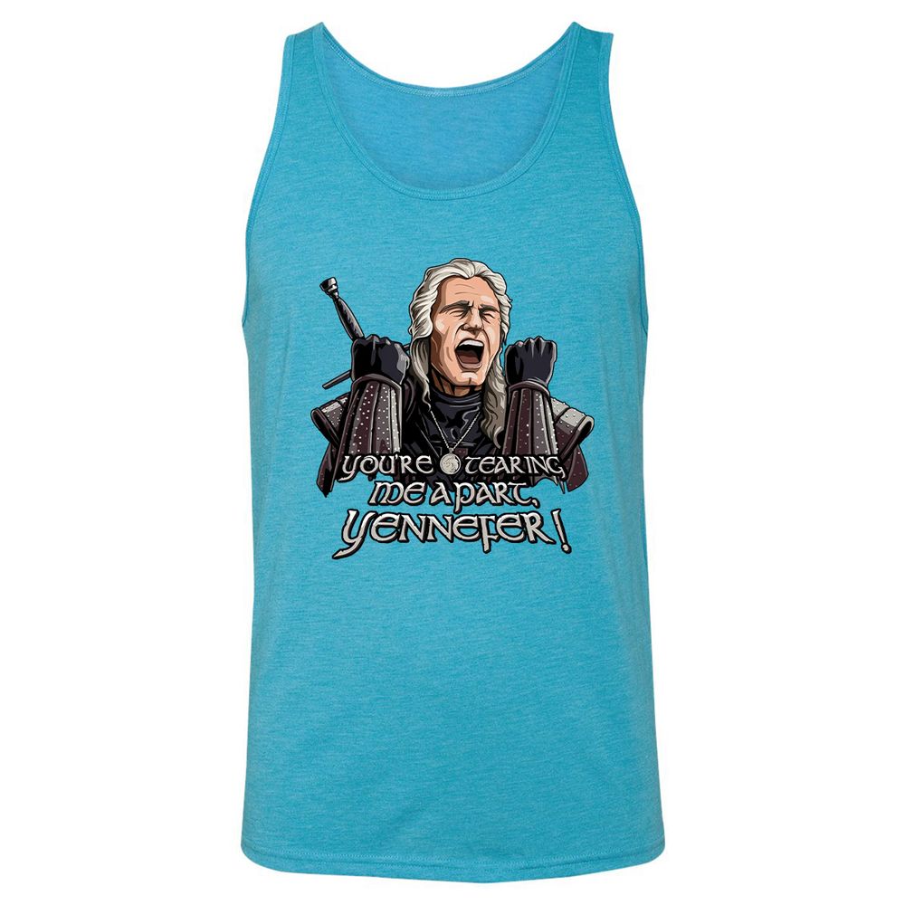 Unisex Jersey Tank - DC1UTBUL - Aqua Triblend - 3