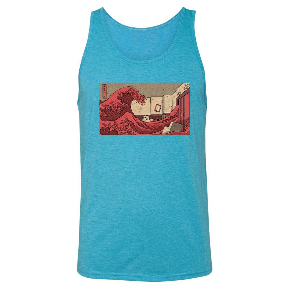 Unisex Jersey Tank - HC1U414M - Aqua Triblend - 3