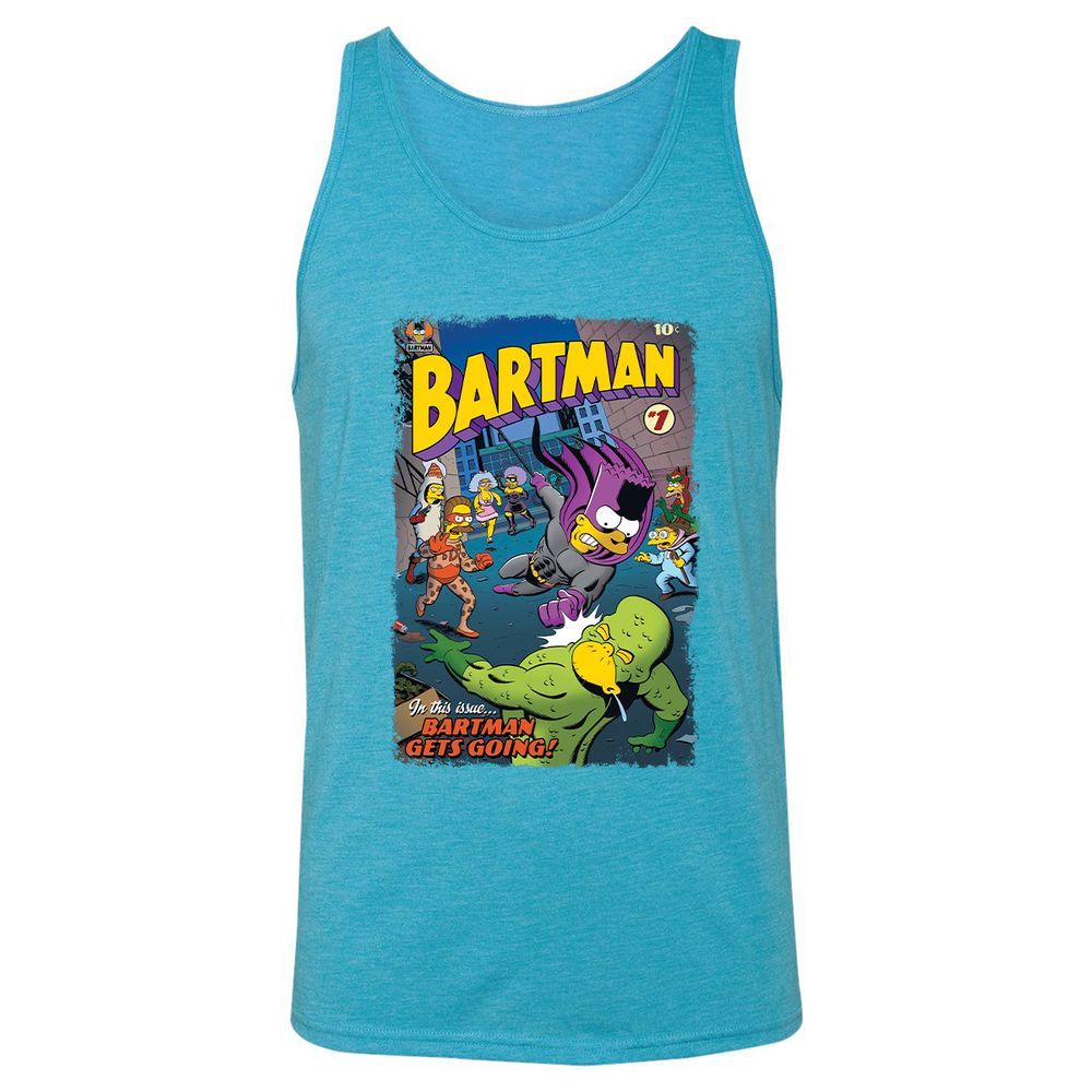 Unisex Jersey Tank - 5AT74CNE - Aqua Triblend - 3