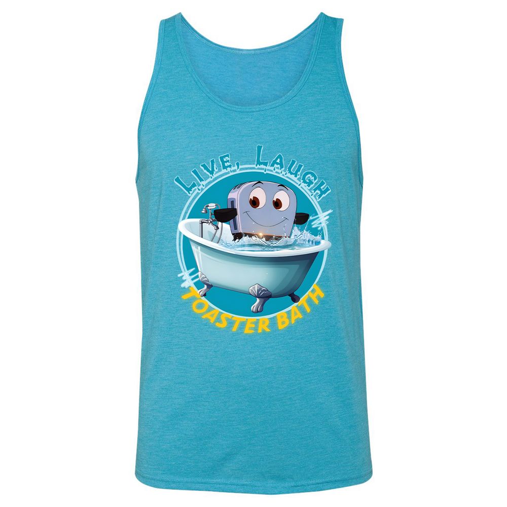 Unisex Jersey Tank - EA6XBFLW - Aqua Triblend - 3