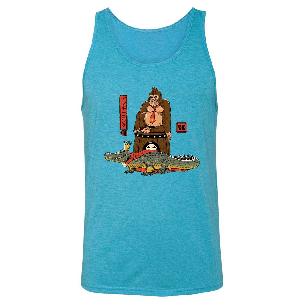 Unisex Jersey Tank - ZSMFGU35 - Aqua Triblend - 3