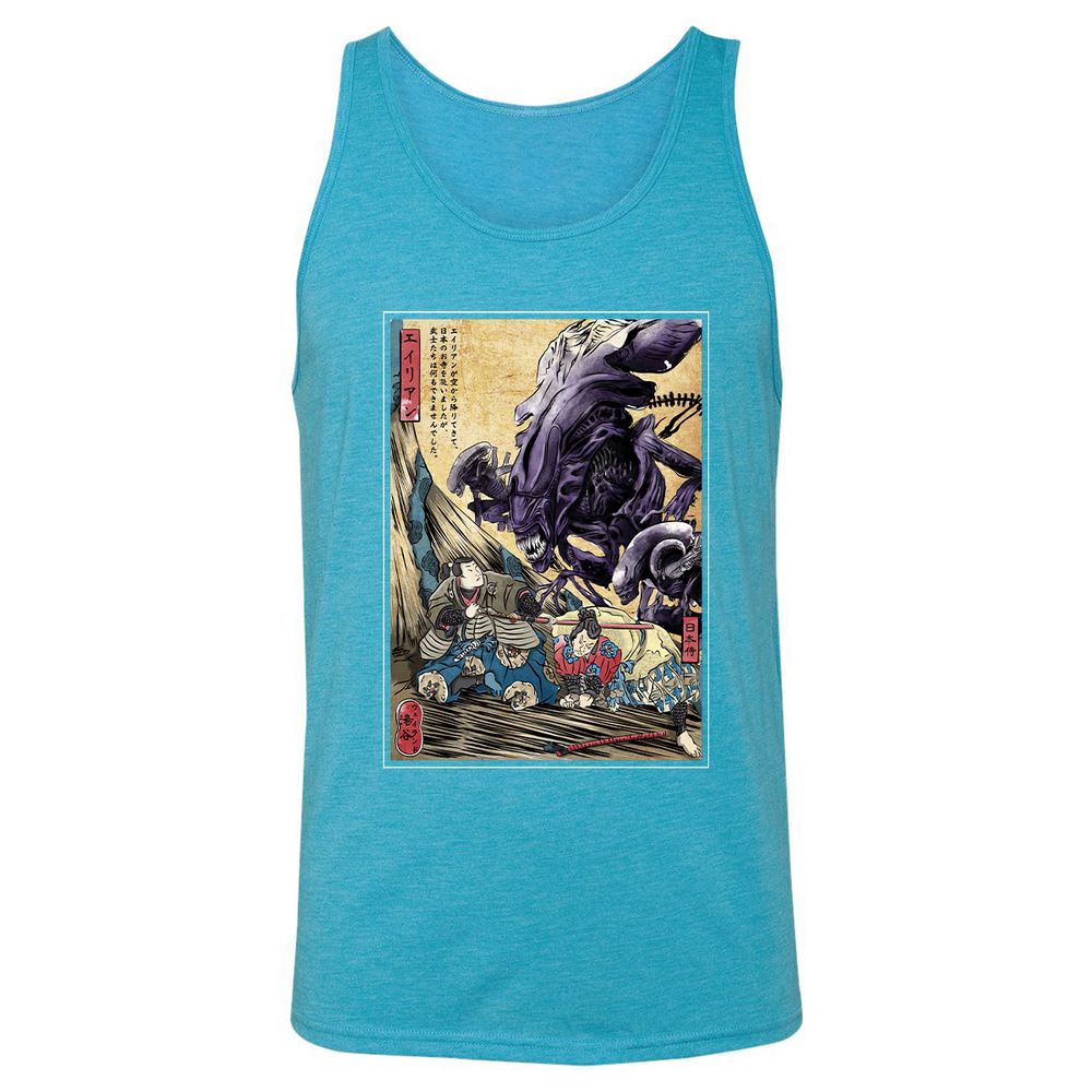 Unisex Jersey Tank - ECN49UVC - Aqua Triblend - 3
