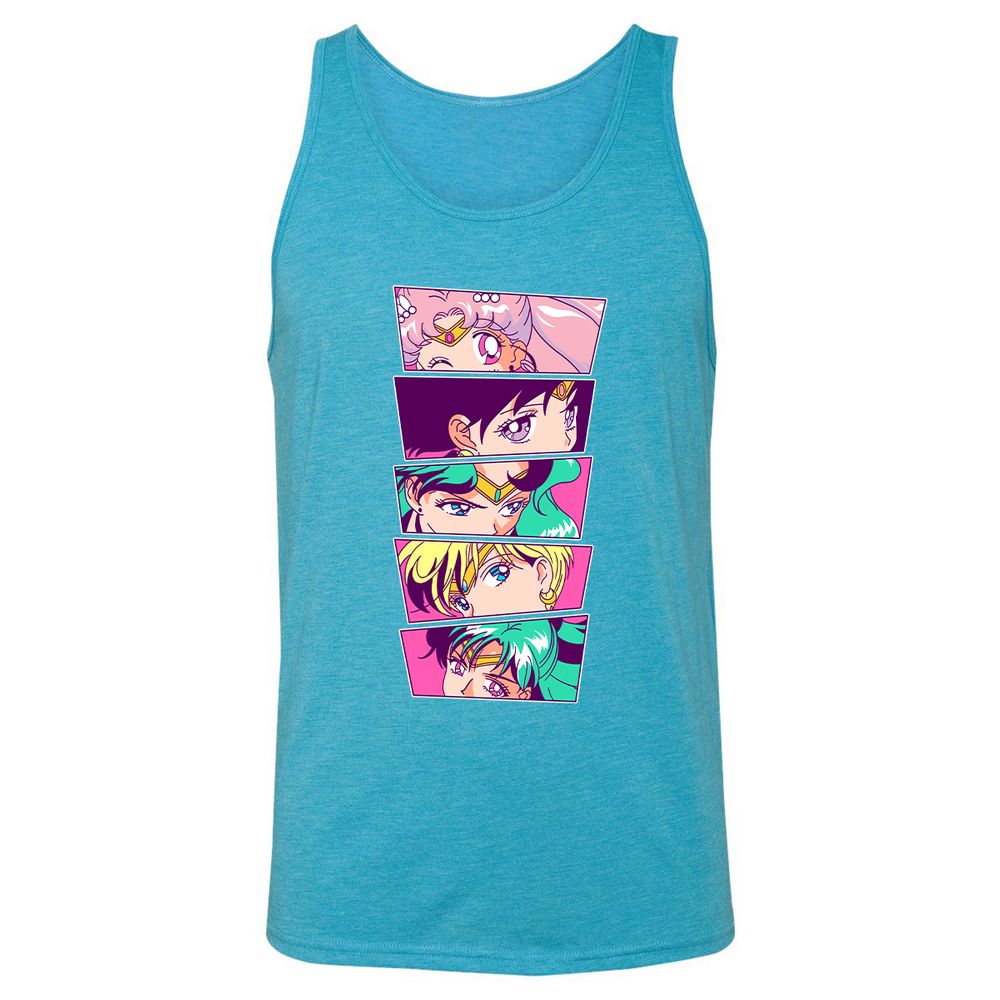 Unisex Jersey Tank - L93PG7ZF - Aqua Triblend - 3