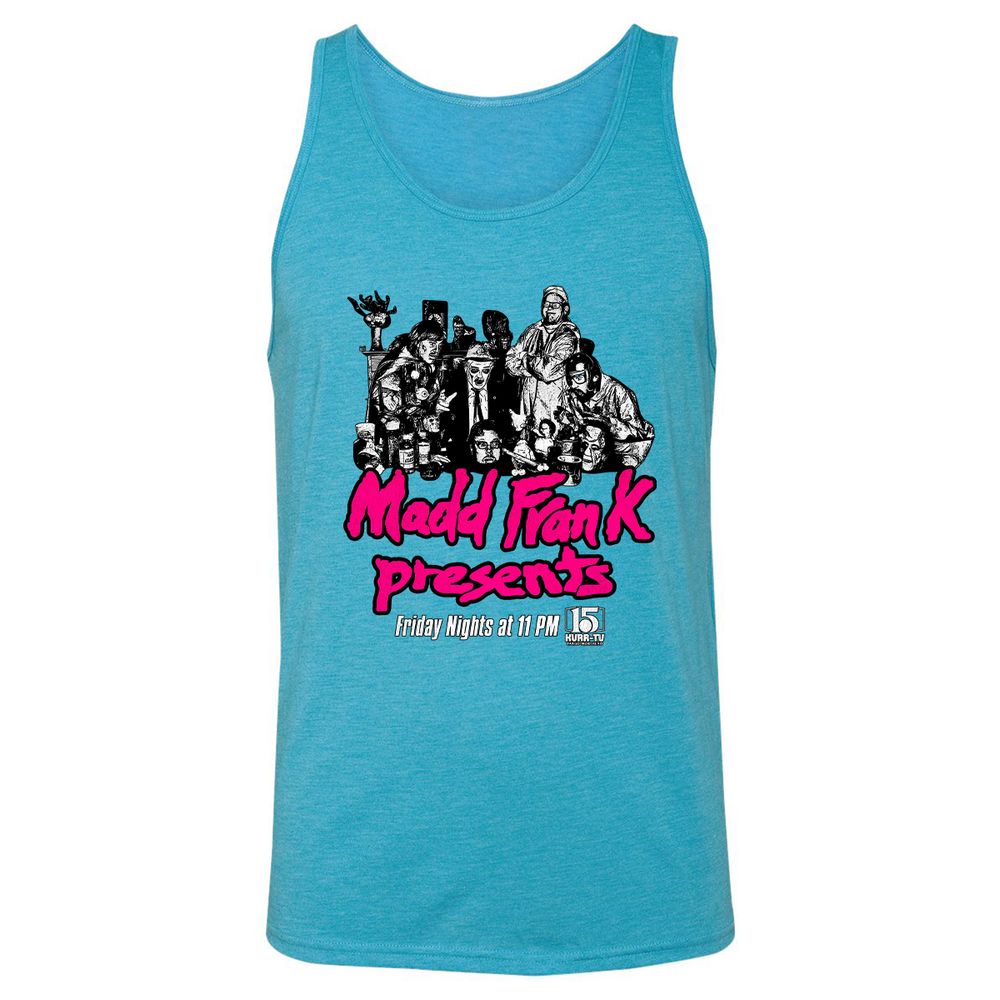 Unisex Jersey Tank - EJNGFQMN - Aqua Triblend - 3