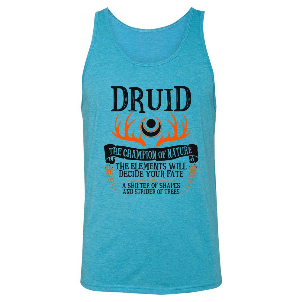Unisex Jersey Tank - QSFRGLVB - Aqua Triblend - 3