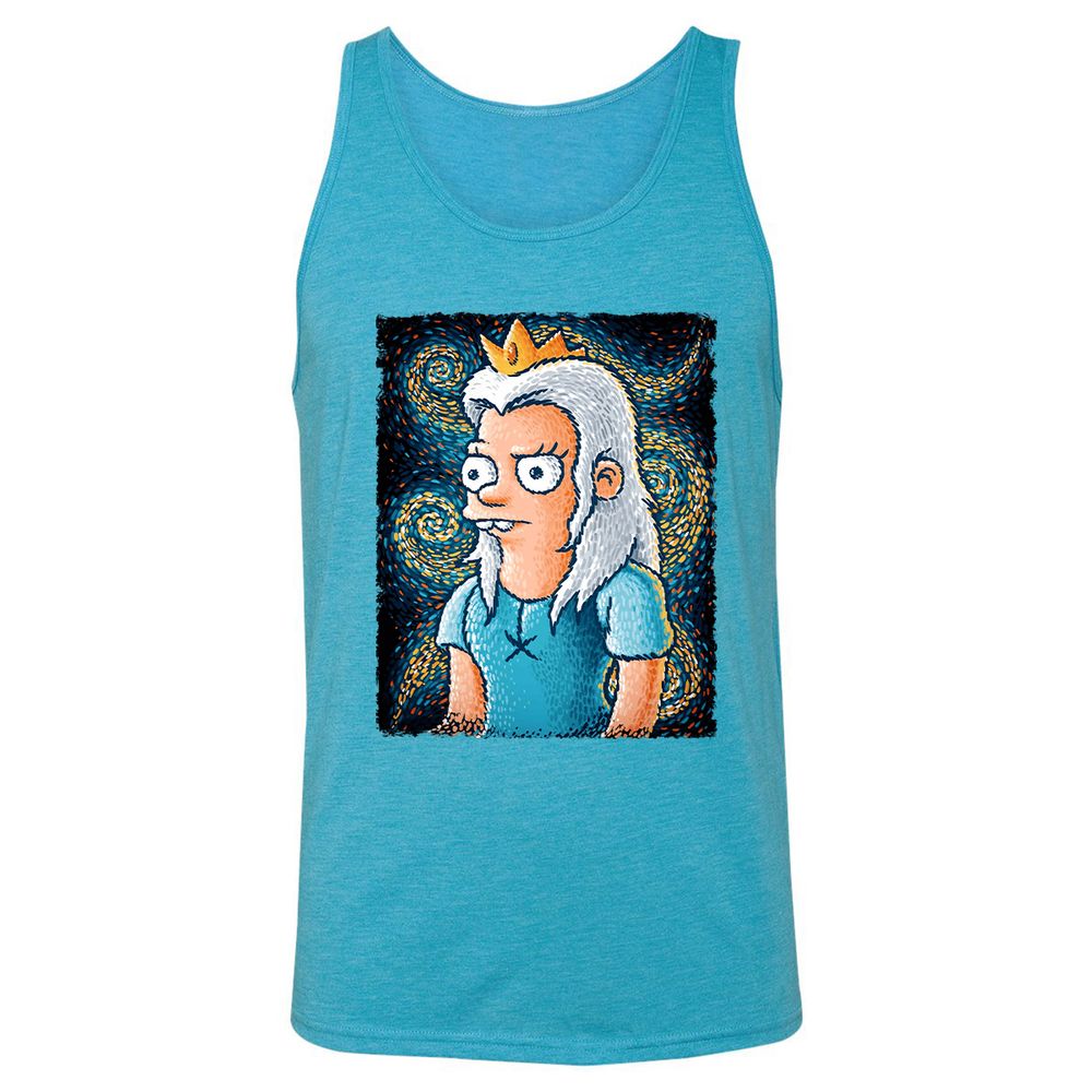 Unisex Jersey Tank - GBN5M7Z9 - Aqua Triblend - 3