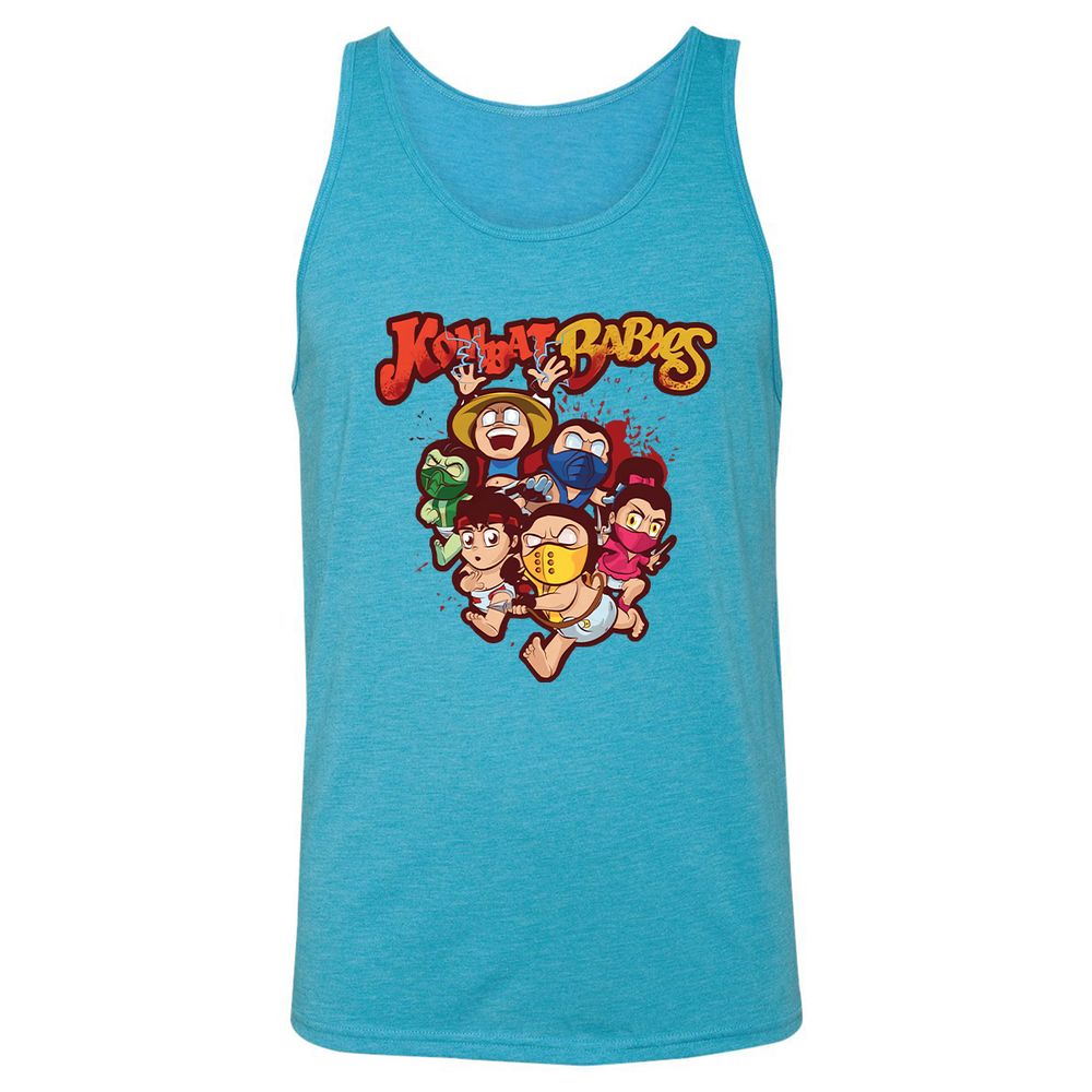 Unisex Jersey Tank - RHC8UCP4 - Aqua Triblend - 3