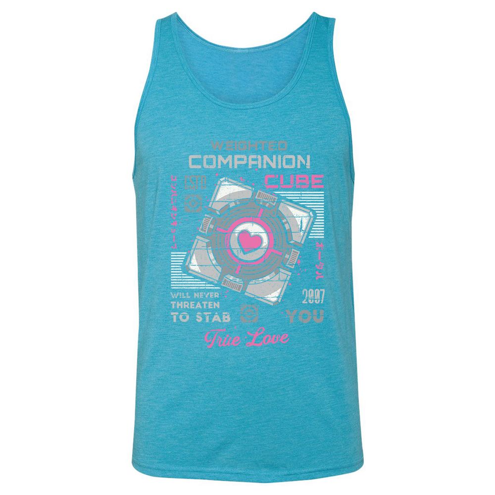 Unisex Jersey Tank - TZ7V2BAJ - Aqua Triblend - 3