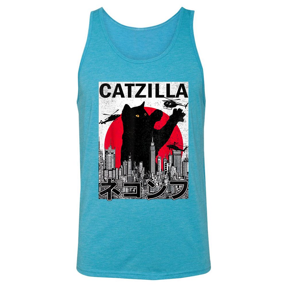 Unisex Jersey Tank - V64LK1FG - Aqua Triblend - 3