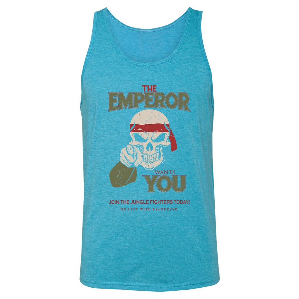 Unisex Jersey Tank - JBHWZM3D - Aqua Triblend - 3