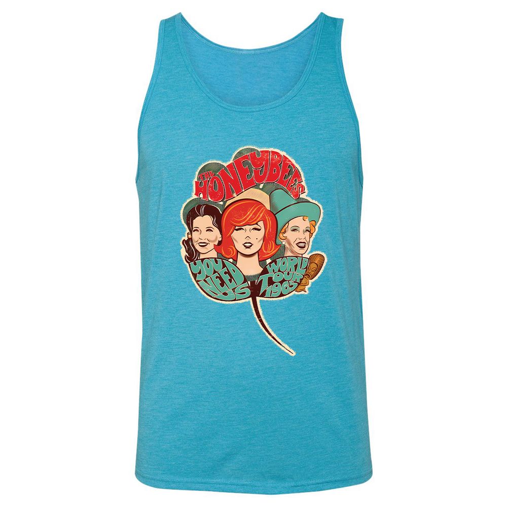 Unisex Jersey Tank - LBYYXZDW - Aqua Triblend - 3