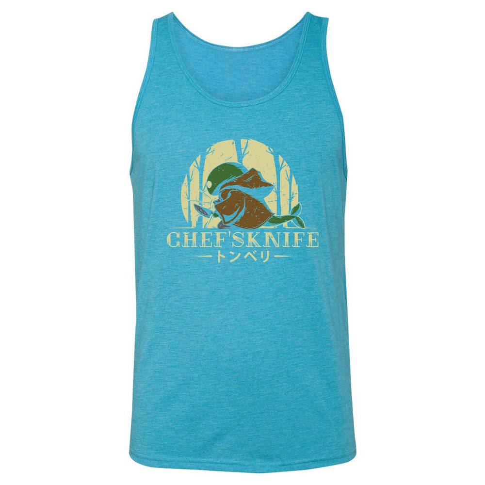 Unisex Jersey Tank - JUS97A8A - Aqua Triblend - 3