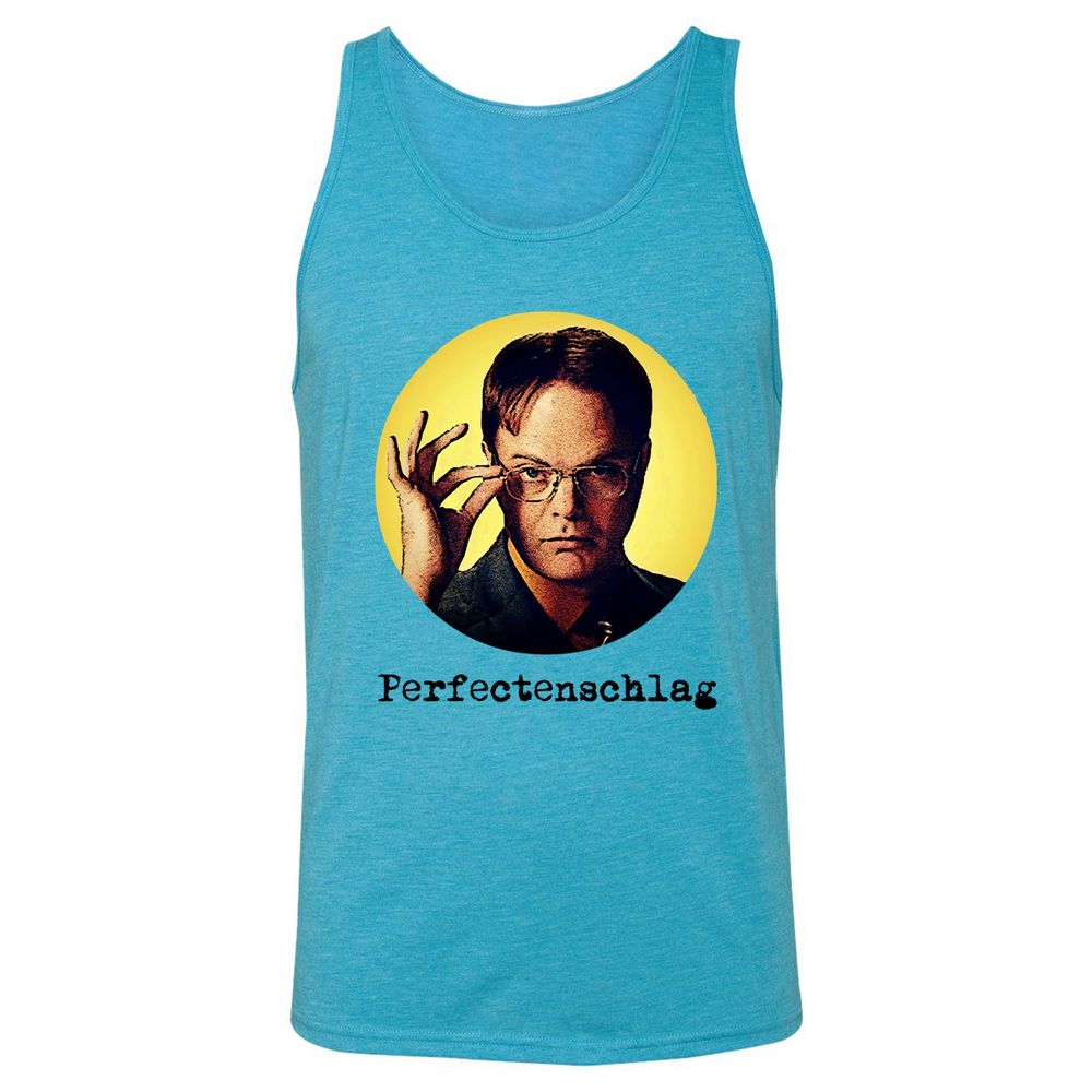 Unisex Jersey Tank - RFYHCYQZ - Aqua Triblend - 3