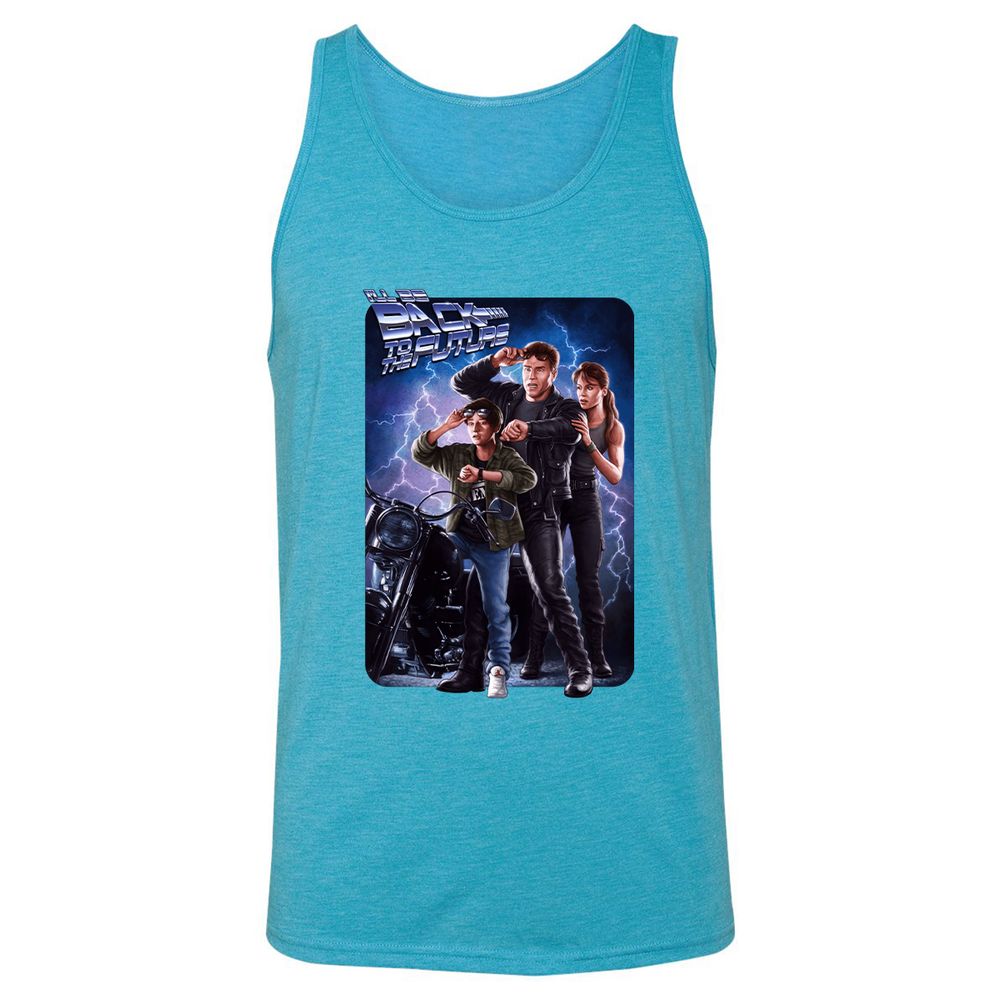 Unisex Jersey Tank - UWL8K17C - Aqua Triblend - 3