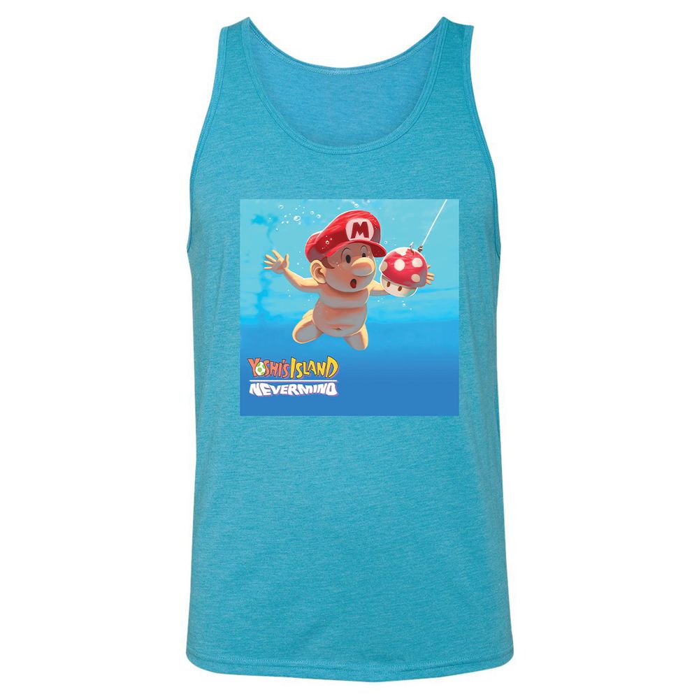 Unisex Jersey Tank - 1ETWYTMT - Aqua Triblend - 3