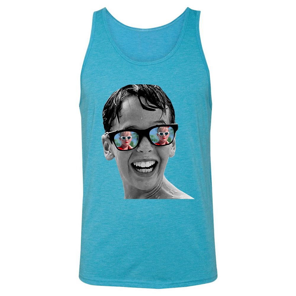 Unisex Jersey Tank - GDBMX61Q - Aqua Triblend - 3