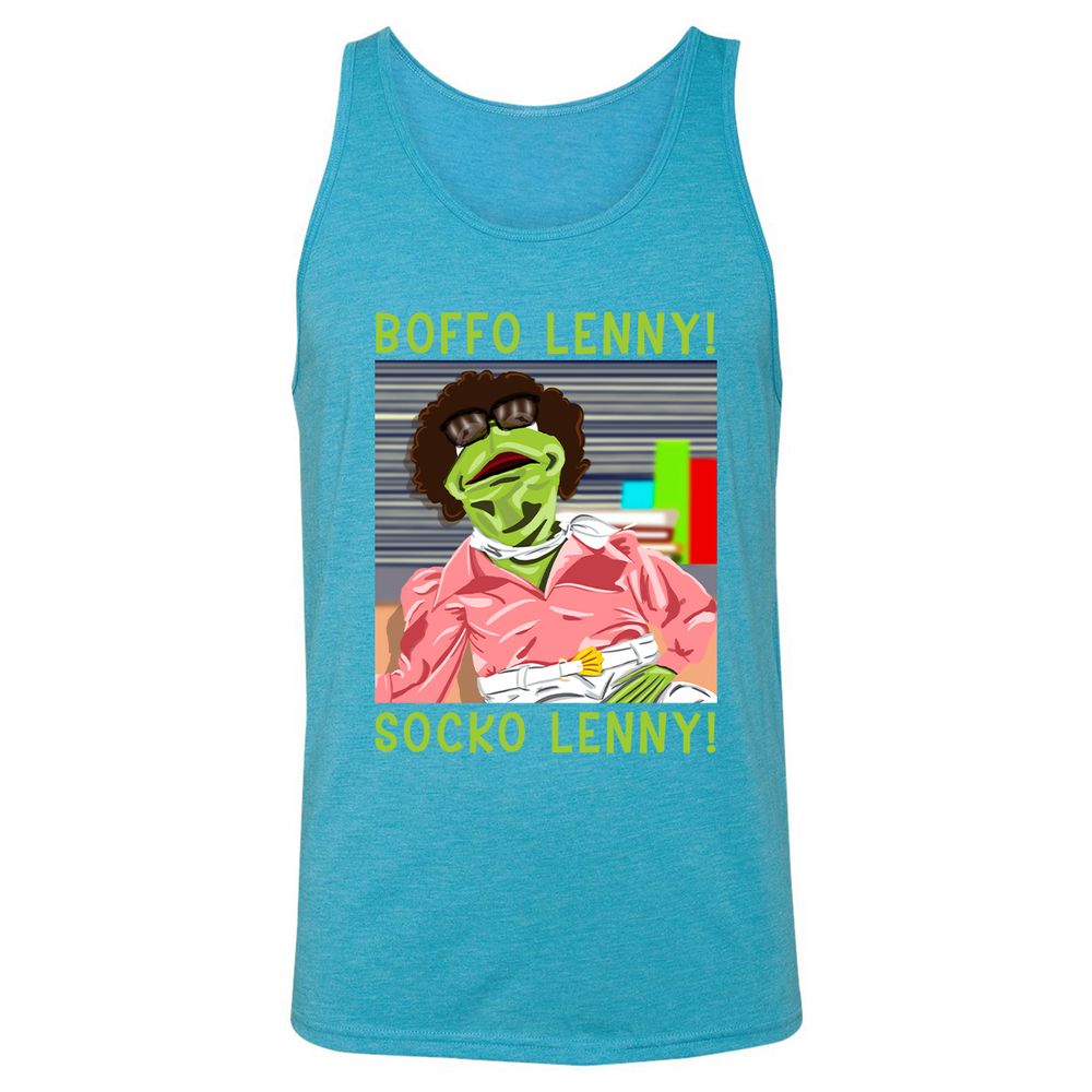 Unisex Jersey Tank - RLKB1GQ7 - Aqua Triblend - 3