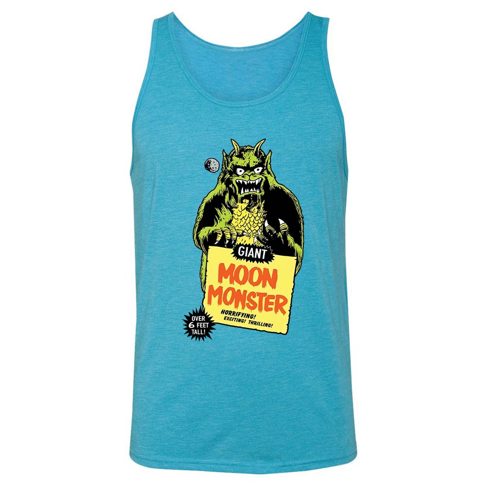 Unisex Jersey Tank - 94B8PUSZ - Aqua Triblend - 3